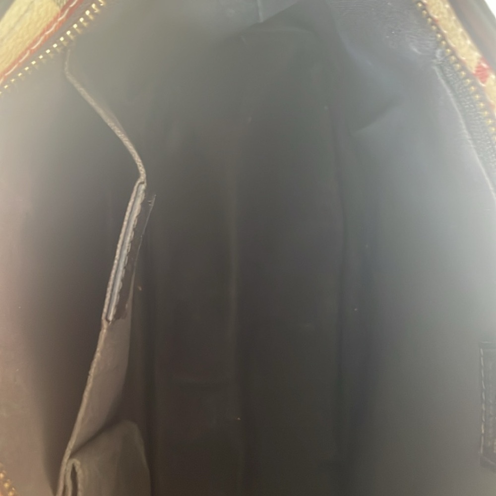 BURBERRY  Haymarket Check Medium Regent Tote Chocolate - Picture 3 of 5